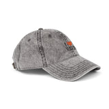 Vintage I ♥ WEED Distressed Baseball Cap — Retro Stonewashed Hat for Weed Lovers