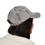 Vintage I ♥ WEED Distressed Baseball Cap — Retro Stonewashed Hat for Weed Lovers
