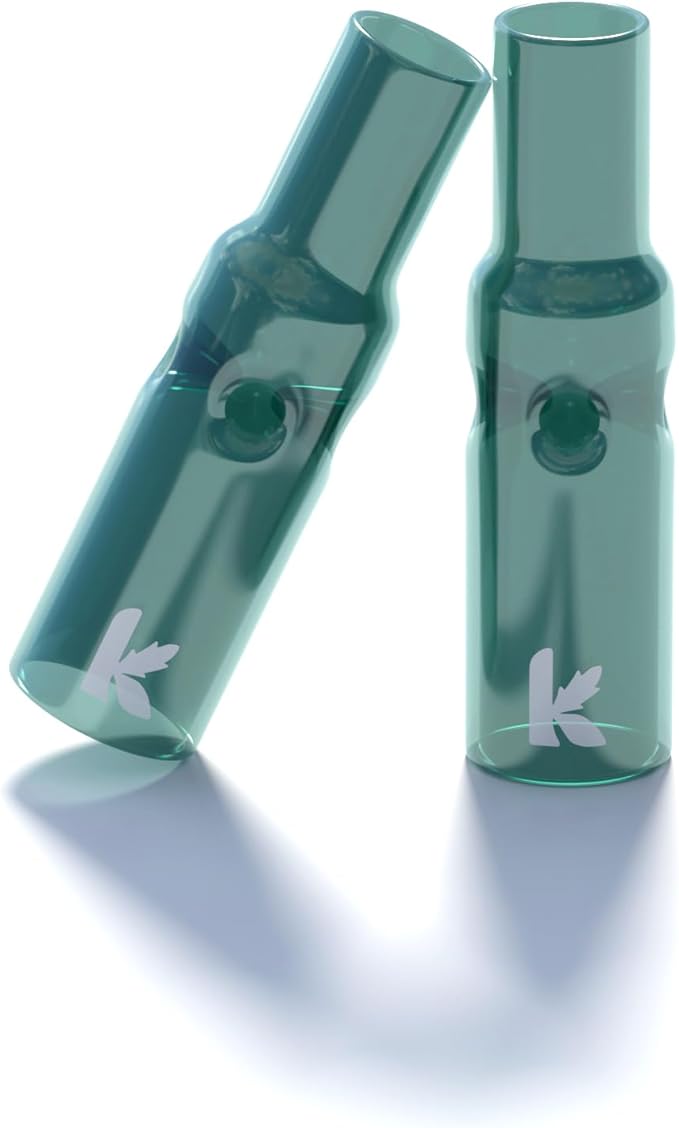 Kushero Reusable Glass Filter Tips – Premium Borosilicate Glass Joint Tips (5 Pack)